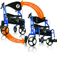 Collection image for: Dual Function Transport Wheelchair and Rollator