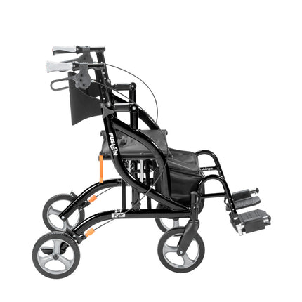 Airgo Fusion F20 Side-Folding Rollator & Transport Chair