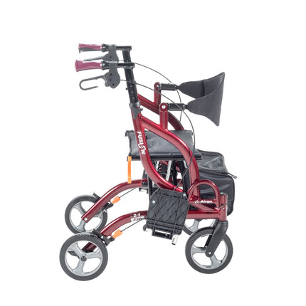 Airgo Fusion F20 Side-Folding Rollator & Transport Chair