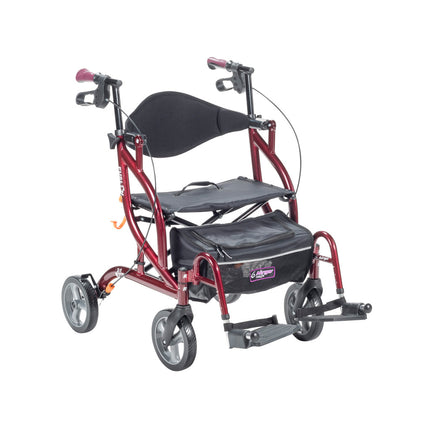 Airgo Fusion F20 Side-Folding Rollator & Transport Chair