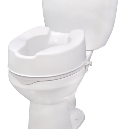 Raised Toilet Seat with Lock, Standard Seat, 6"