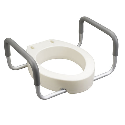 Premium Seat Riser with Removable Arms, Elongated Seat