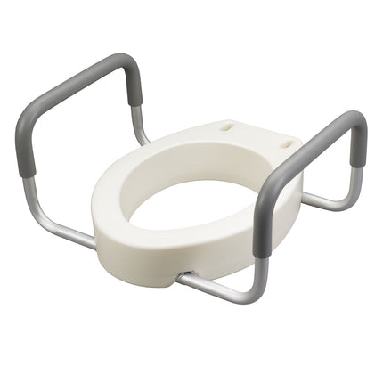 Premium Seat Riser with Removable Arms, Elongated Seat