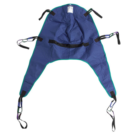 Divided Leg Patient Lift Sling with Headrest, Medium