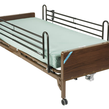 Delta Ultra Light Semi Electric Hospital Bed with Full Rails and Foam Mattress