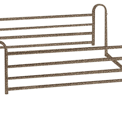 Delta Ultra Light Semi Electric Hospital Bed with Full Rails and Therapeutic Support Mattress