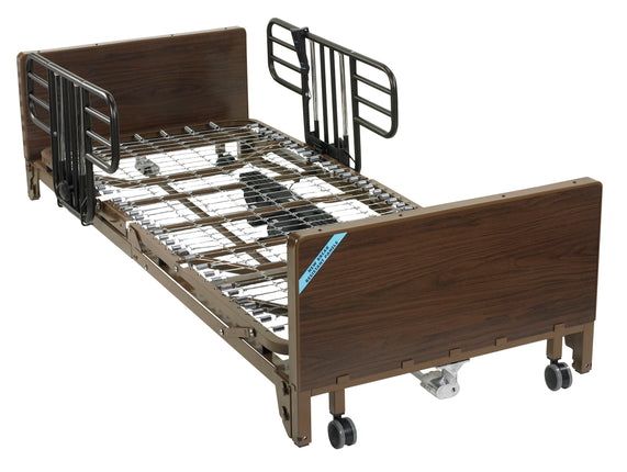 Delta Ultra Light Full Electric Low Hospital Bed with Half Rails