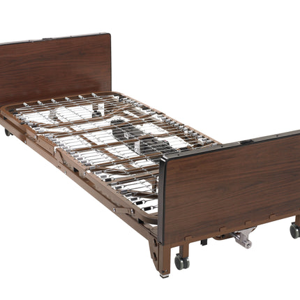 Delta Ultra Light Full Electric Low Hospital Bed with Full Rails and Innerspring Mattress