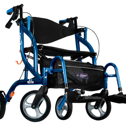Airgo Fusion F23 Side-Folding Rollator & Transport Chair