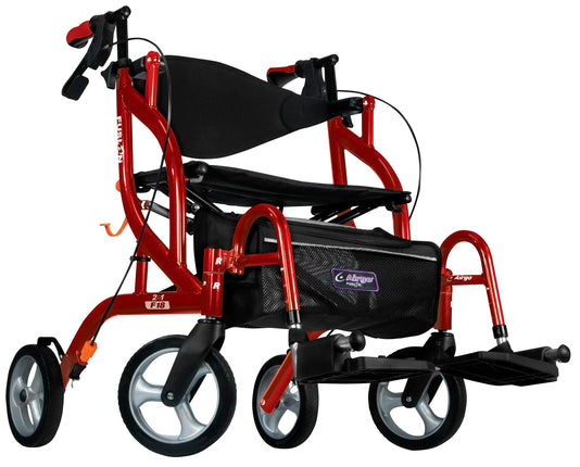 Airgo Fusion F18 Side-Folding Rollator & Transport Chair