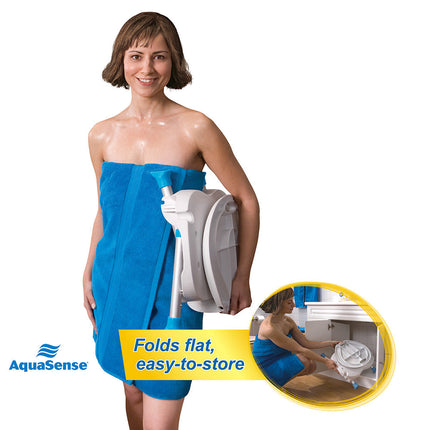 Aquasense Folding Bath and Shower Chair with Non-Slip Seat and Backrest