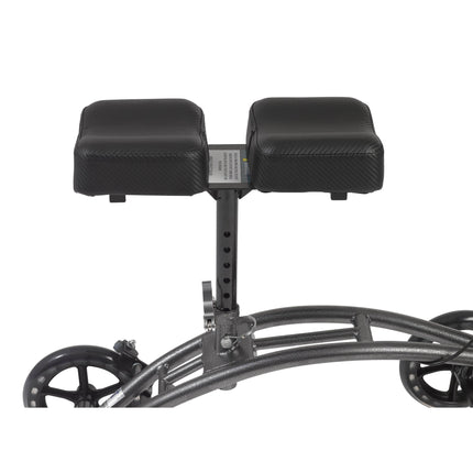 Dual Pad Steerable Knee Walker with Basket, Alternative to Crutches