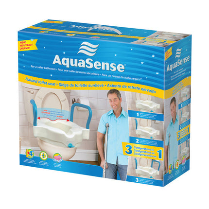 3-in-1 Raised Toilet Seat with 2" Height