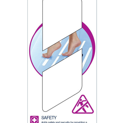 Tub and Stair Safety Treads, Pack of 8