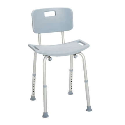 Bathroom Safety Shower Tub Bench Chair with Back, Gray