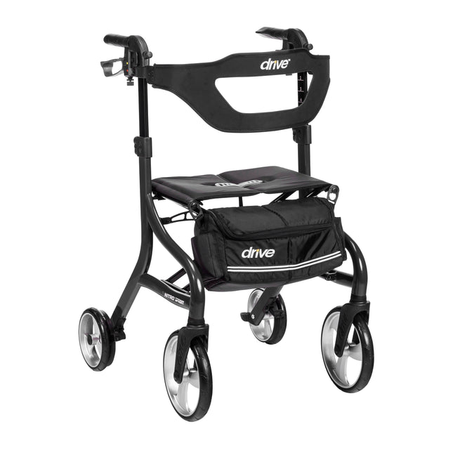 Nitro Sprint Rollator Rolling Walker, Tall, Black