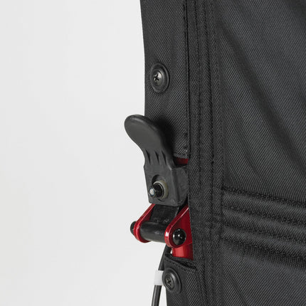 Lightweight Expedition Transport Wheelchair with Hand Brakes, Red