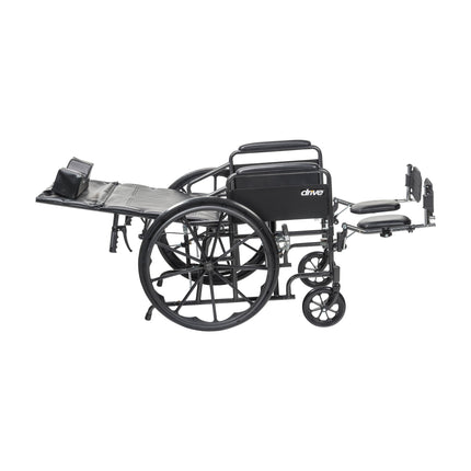 Silver Sport Full-Reclining Wheelchair, Full Arms, 18" Seat