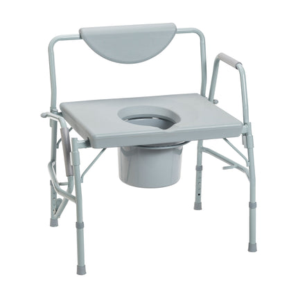 Bariatric Drop Arm Bedside Commode Chair