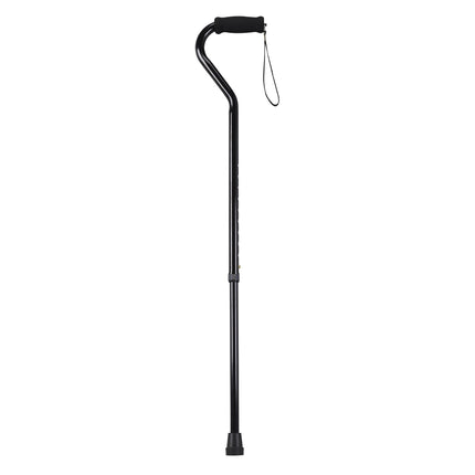 Foam Grip Offset Handle Walking Cane, Black