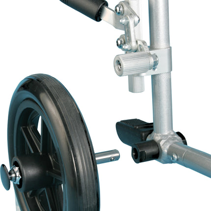 Flyweight Lightweight Transport Wheelchair with Removable Wheels, Red