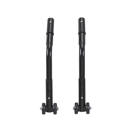 Adjustable Universal Wheelchair Anti Tipper with Wheels, Black, 1 Pair