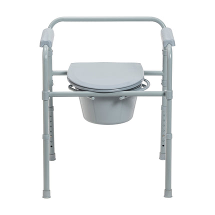 Steel Folding Bedside Commode